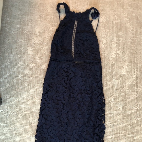 Bardot Navy Dress - Picture 1 of 4